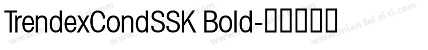 TrendexCondSSK Bold字体转换